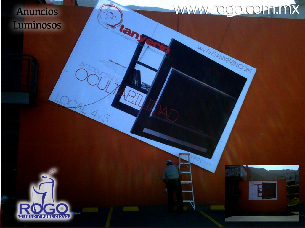 Anuncios con bastidor